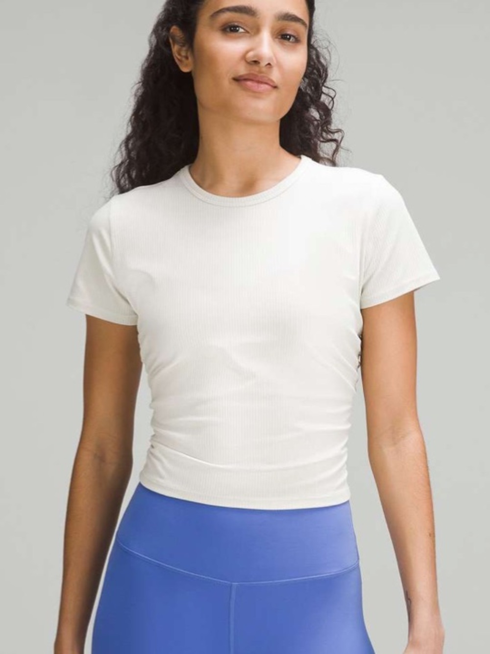 Lululemon Bone All It Takes Ribbed Nulu T-shirt Size 4